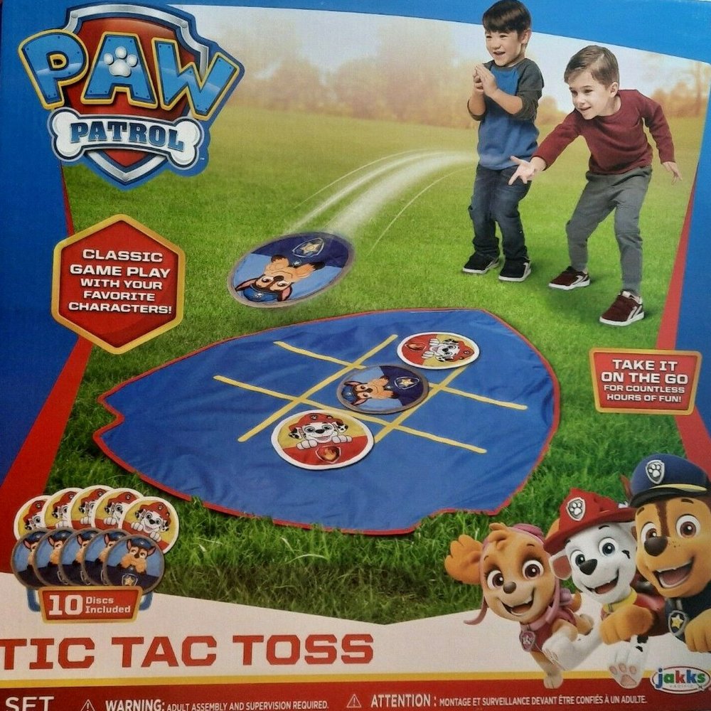 Tic Tac Toss PAW Patrol Outdoor Toss Summer Play Unisex Kids Game Jakks Pacific